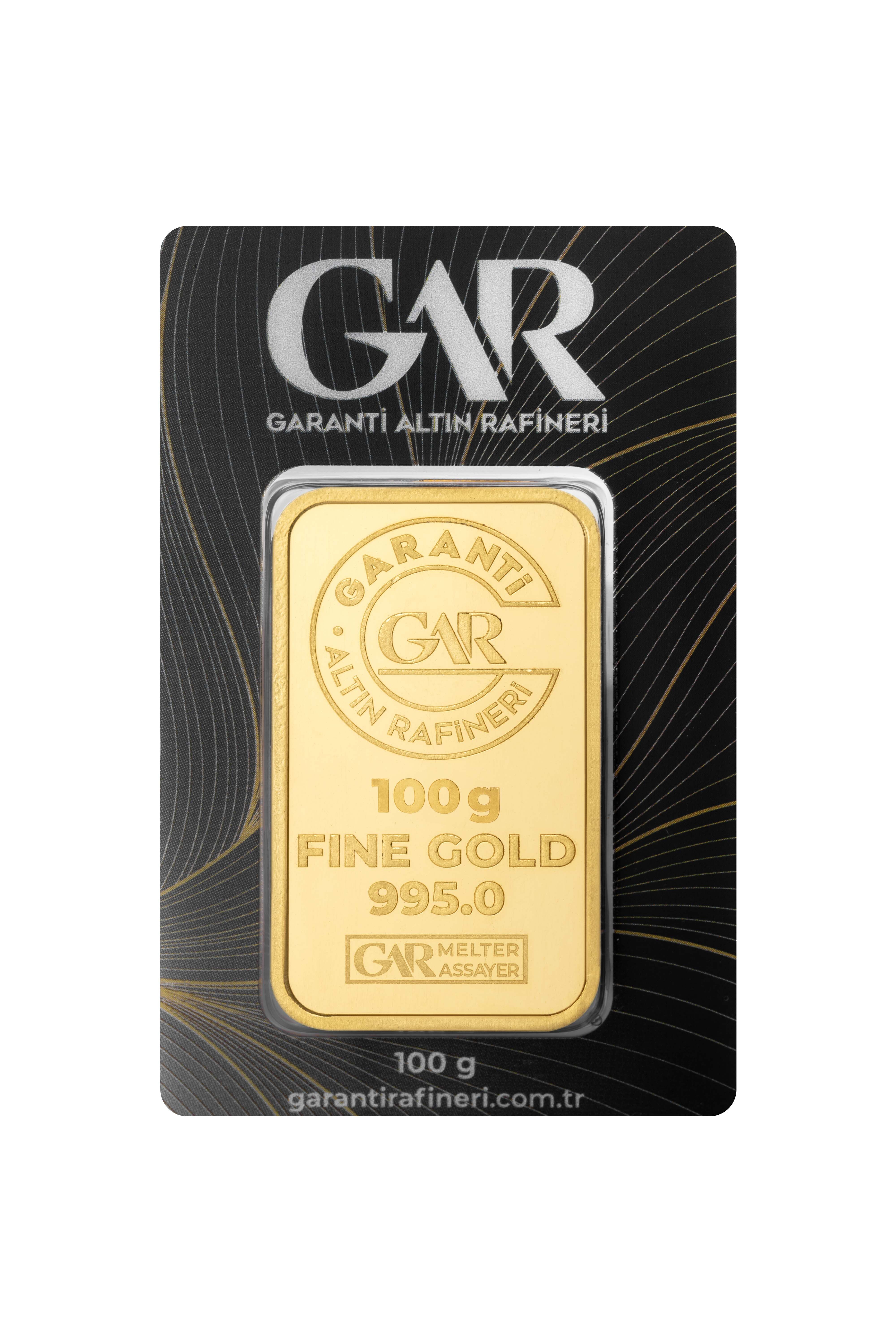100 gr 24 Ayar GAR Gram Altın