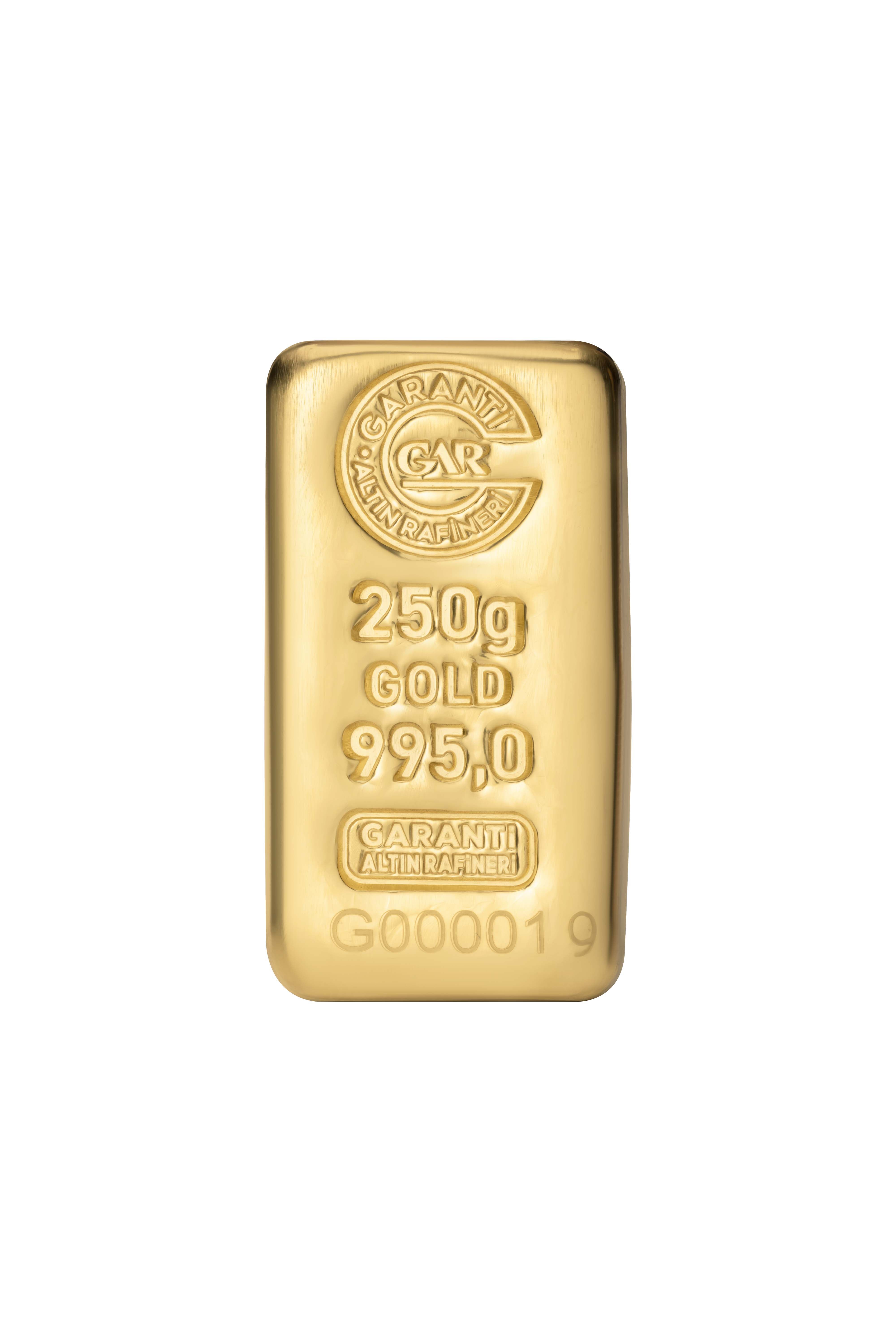 250 gr 24 Ayar GAR Gram Altın