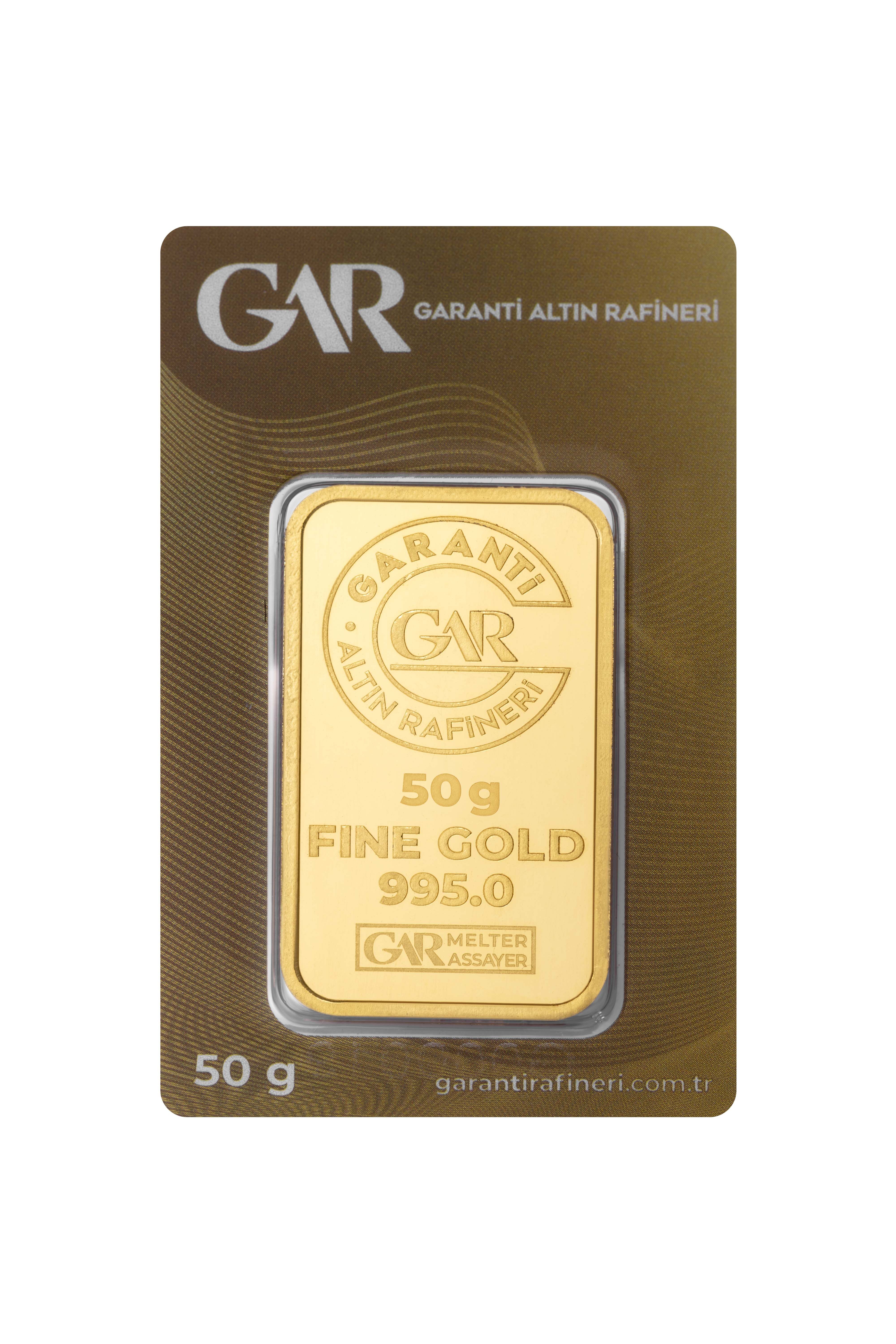50 gr 24 Ayar GAR Gram Altın